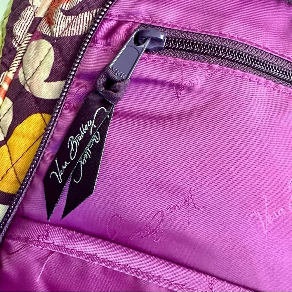 Vera Bradley Back To School Paisley Floral Backpack with Wristlet Purse